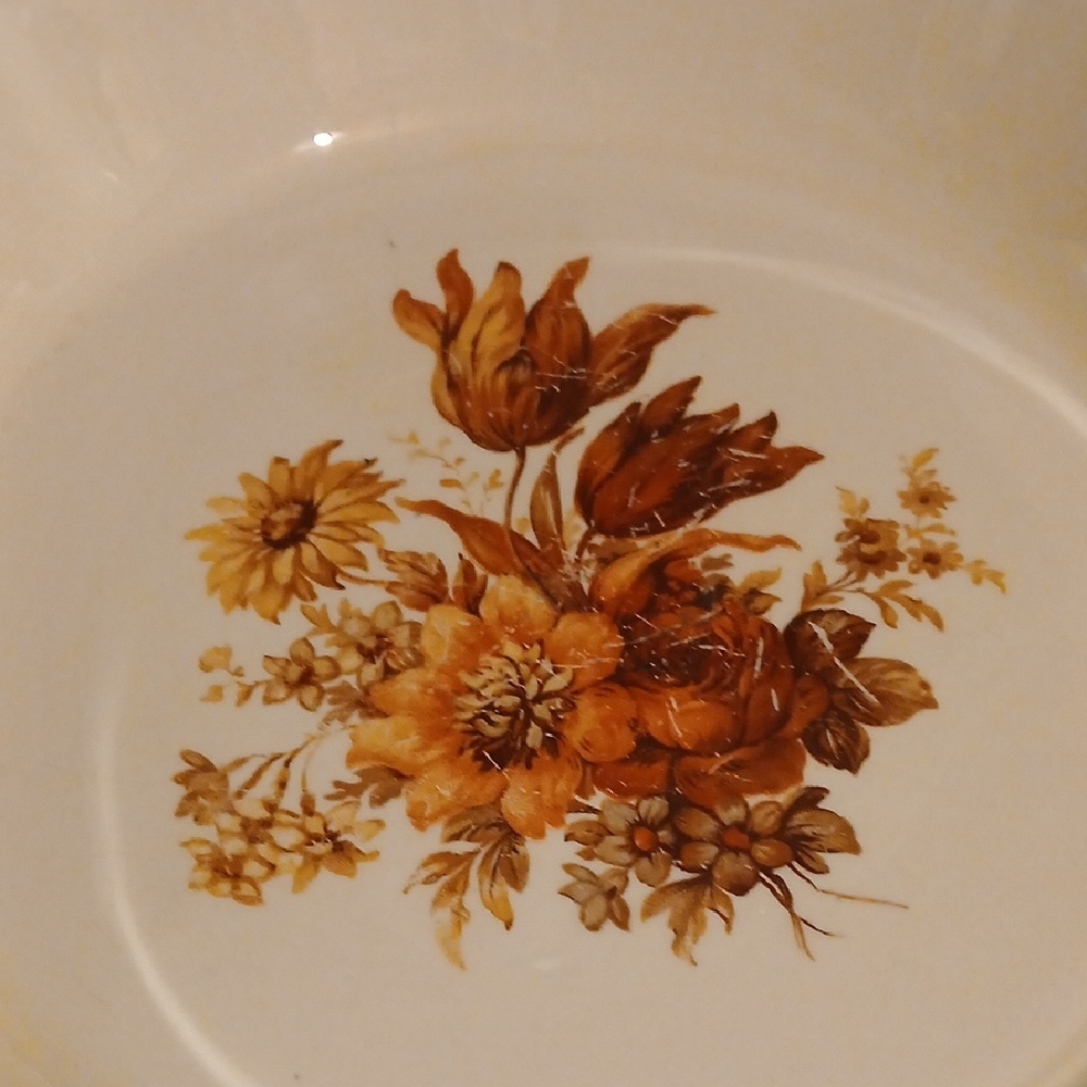 Vintage Yellow Floral Bakeware Dish - Picture 6 of 6
